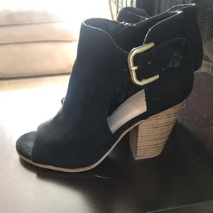 Fergie black booties